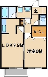 エバーグリーンIの物件間取画像